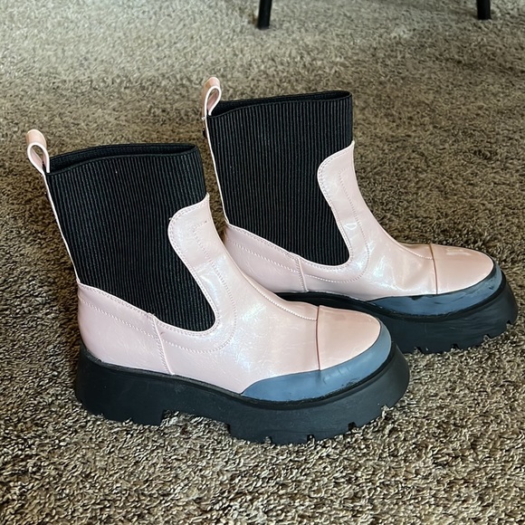 Sam Edelman, Circus, pink platform boots, size 7.5 - Picture 1 of 9